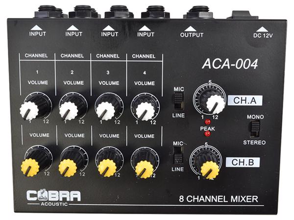 8 Channel Line Mixer 